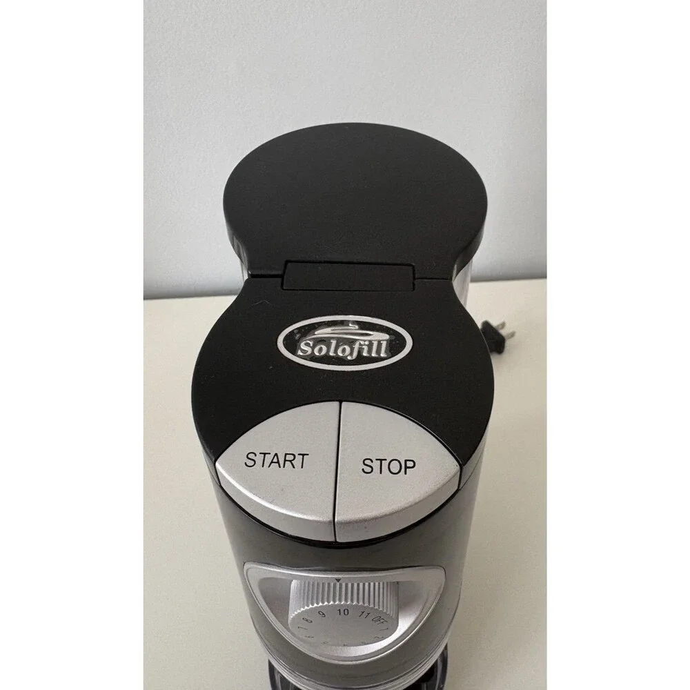 Solo Grind 2 In 1 Automatic Single Serve Coffee Burr Grinder For Use w/Keurig
